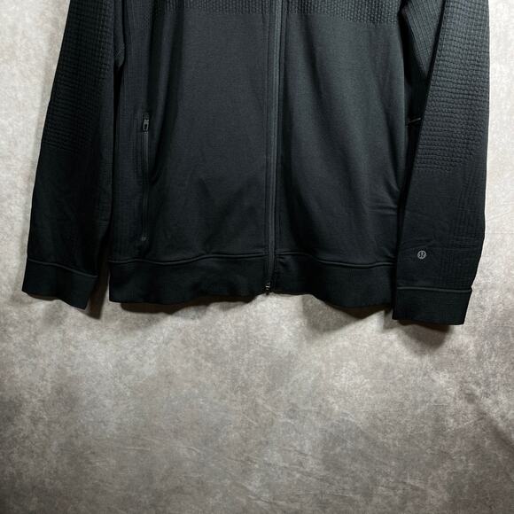 Lululemon Engineered Warmth Jacket Mens Size 2XL Black Knit Full Zip Outdoor - Picture 4 of 9